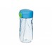 Drinking bottle with straw, blue