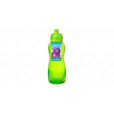 Drinking bottle with wave pattern - Green (600 ml)