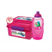 Lunch box with bucket and water bottle, 2 l. (Pink)