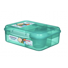 Divided lunchbox incl. cup - Green