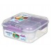 Sistema Bento Cube Lunch 1.25 L Purple - 1 pc