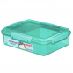 Lunch box with 3 compartments - Minty teal