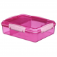 Lunch box with 3 compartments - Pink