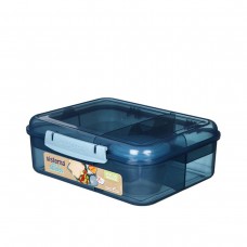 Divided lunchbox incl. cup - Dark blue