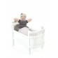 Miniature doll bed, white