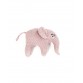 Elephant rattle - Cold pink / gold