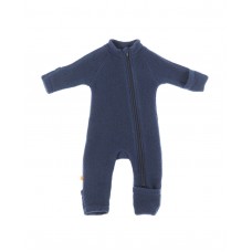 Wool babysuit, size 80-86 - Navy