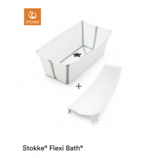 Stokke Flexi bath and Newborn support - White
