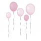 Wallstories - Balloons, rose 