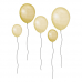 Wallstories - Balloons, yellow