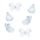 Wallstories - Blue butterflies