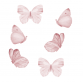 Wallstories - Rose butterflies