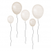 Wallstories - Balloons, sand/white