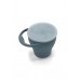 Silicone snack cup, smokey blue