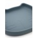 Silicone plate, cat - Blue
