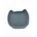 Silicone plate, cat - Blue