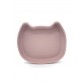 Silicone plate, cat - Dusty pink