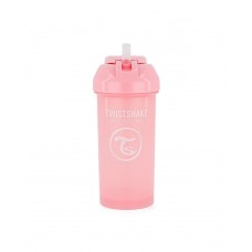 Cup with straw - Pastel pink (360 ml)