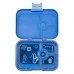 Lunch box, 4 compartments - blue