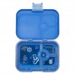 Lunch box, 4 compartments - blue