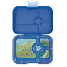 Lunch box, 4 compartments (tapas) - True blue (Delivery: Week 6)