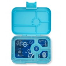 Lunch box - explore tray (4 compartments) - Nevis Blue