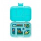 Lunch box, 6 compartments - mystic aqua