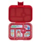 Lunch box, original (6 compartments) - Wow red (Delivery: Week 6) 