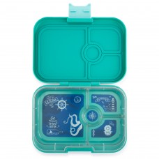 Lunch box, original (4 compartments) - Kashmir Blue