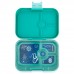 Lunch box, original (4 compartments) - Kashmir Blue