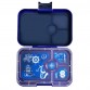 Lunch box, 4 compartments (tapas) - Portofino Blue