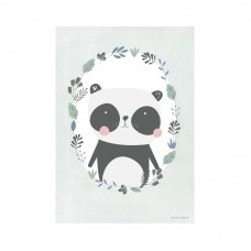 Poster, panda mint/white (A3)