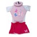 Swimsuit, pink - size 3-4 y.