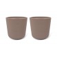 Silicone cup 2-pack - Warm Grey