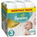 Pampers Premium Protection, size 3 Midi, 6-10kg, monthly box (1x 204 nappies)