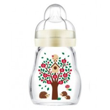 MAM Feel Good Baby Bottle Glass 170 ml, Neutral