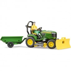 Bruder Bworld John Deere Lawn Tractor with Trailer 62104