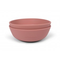 Silicone bowl 2-pack - Rose