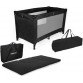 Beemoo Travel bed incl. Mattress, Black/Black