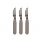 Silicone knife 3-pack - Warm Grey