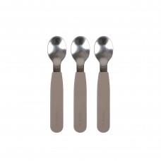 Silicone spoons 3-pack - Warm Grey