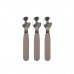 Silicone spoons 3-pack - Warm Grey