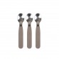 Silicone spoons 3-pack - Warm Grey