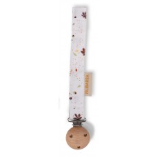 Pacifier holder with velcro closure - Chestnuts