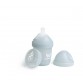 Double anti-colic Baby bottle LT 140 ml Grey