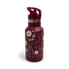 Stainless steel water bottle - Fall Flowers