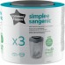 Tommee Tippee Simplee Sangenic Refills, Pack of 3 (Compatible with Simplee Sangenic Bin Only)