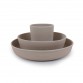 Silicone dinner set - Warm Grey