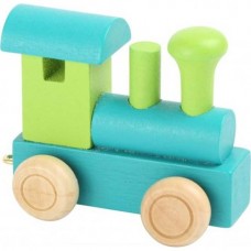 Small Foot - Wooden Letter Train Locomotive Green