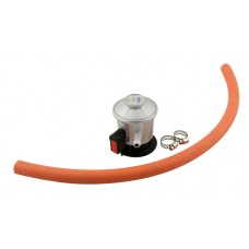 Gas regulator set w/rubber hose and 2 clamping bands